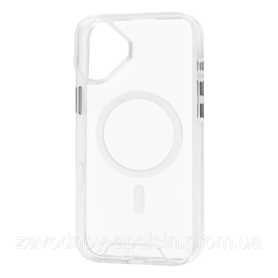 Iphone 16 Plus Прозрачный чехол Магнит (TPU+PC) Одесса