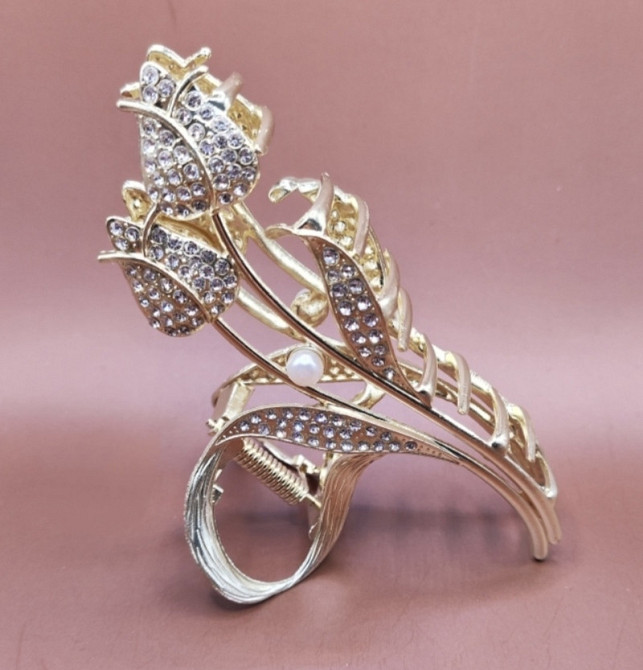 Шпилька-крабик для волосся "Тюльпани" Сміла - фото 5