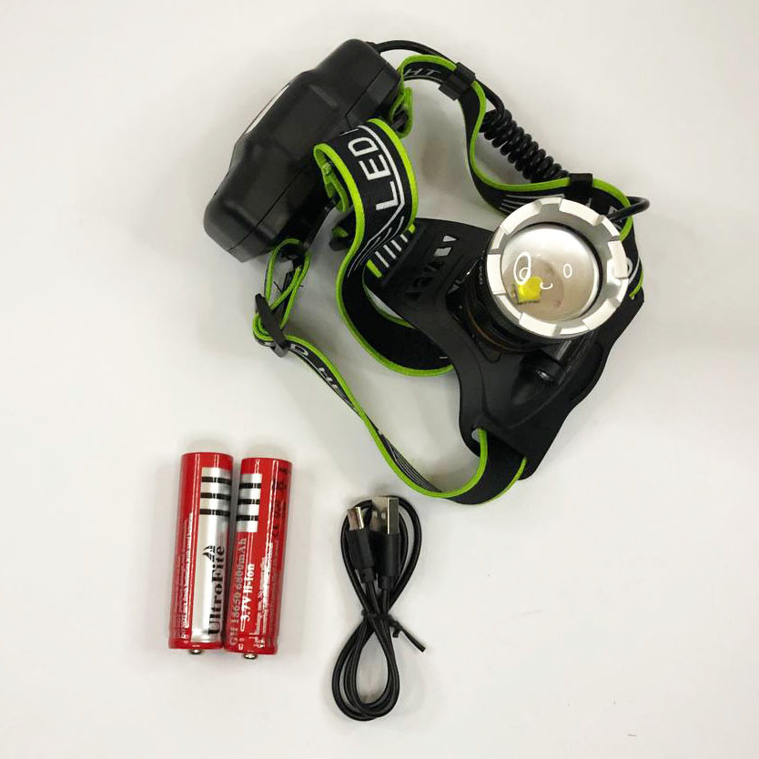 Фонарь налобный аккумуляторный светодиодный с зарядкой, Налобный фанарь, Тактический фонарь на голову RM-10 Киев - изображение 10