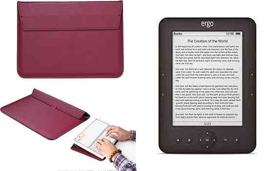 Чохол-конверт VitoCase для Ergo Book 0612, з функцією підставки для книги Бордовий Київ