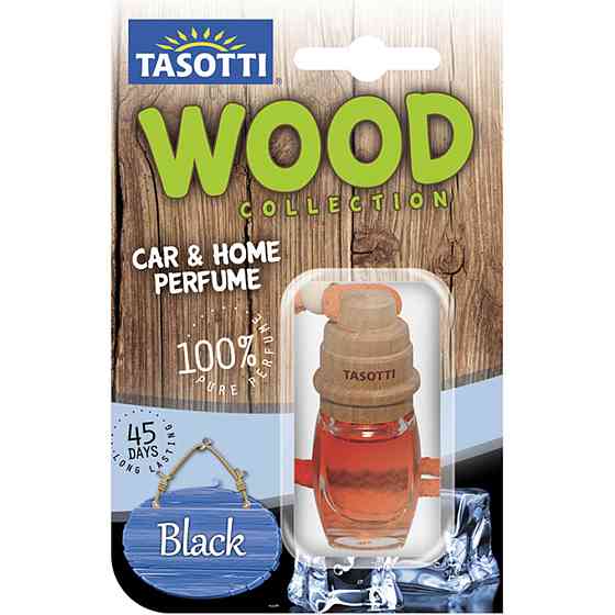 Ароматизатор для авто пробка "Wood" Black Ice (Чорний лід) 7мл Tasotti Вінниця