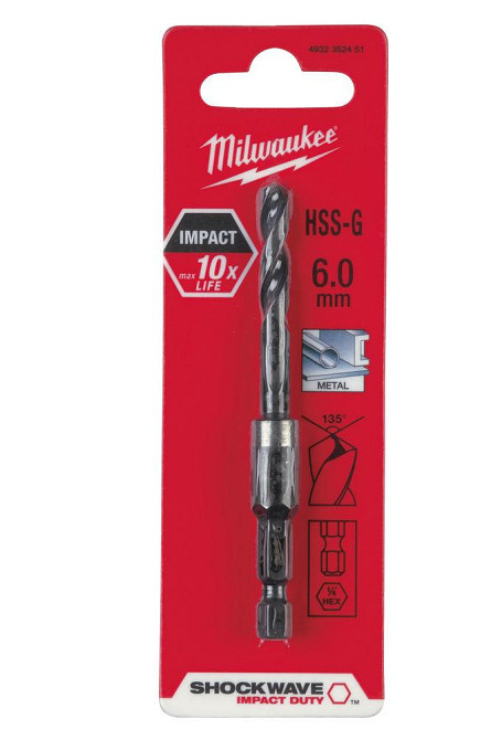 Сверло по металлу HSS-G Shockwave MILWAUKEE, диаметр 6х93х32мм Одесса - изображение 2