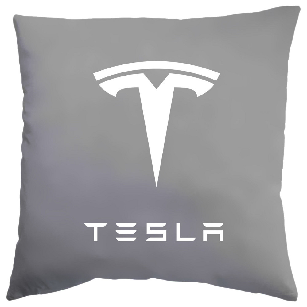 Оригінальний подарунок подушка з логотипом "Tesla" Одеса - фото 1
