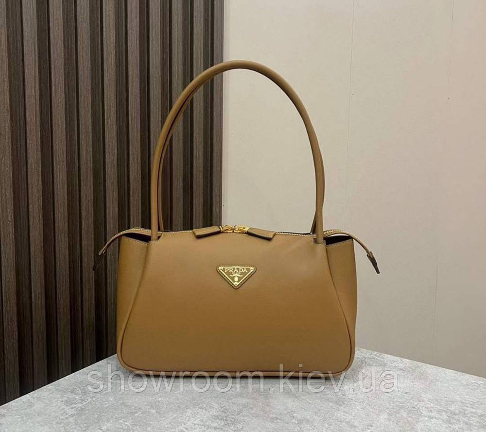 Жіноча брендова шкіряна сумочка Pr0822 коричнева Київ - фото 1