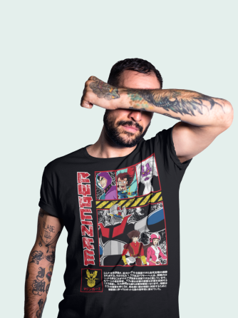 Футболка аниме Мазингер З Аниме Коол оверсайз (S/M/L) Черний AnimeJ0649 Днепр