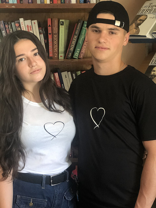 Парные футболки для влюбленных парня и девушки Сердце Черновцы - изображение 4