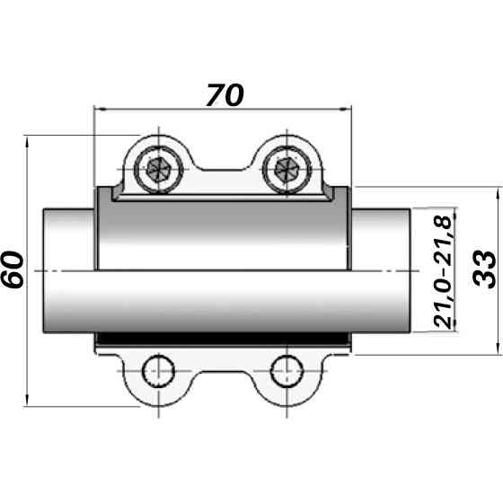 Ремонтный хомут DN15(21,0–21,8 мм) OBA AGAflex (000027807) Киев