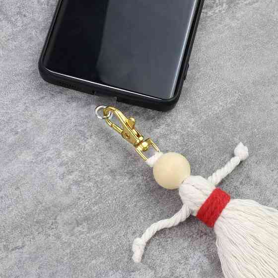 Набор макраме для рукоделия и плетения брелока 