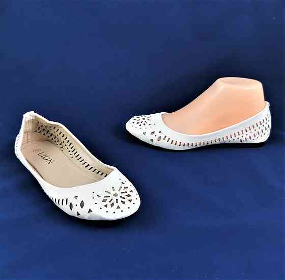 Жженські Літні Балетки Білі Мокасини Туфлі (розміри: 36) - 00-5 Дніпро