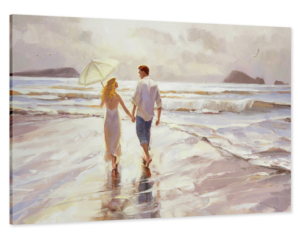 Картина холст у вітальню / спальню Закохані   MLP_32  ( 60х30см ) 60x100 см Київ - фото 1