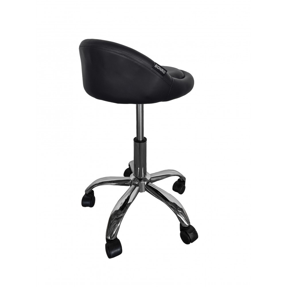 Кресло табурет на колесах со спинкой Bonro B-498 экокожа Киев - изображение 7