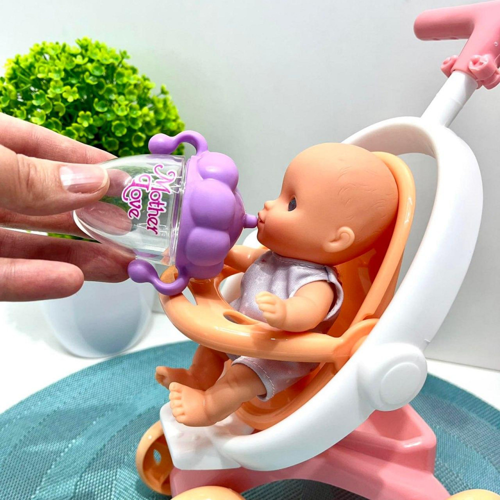 Лялька з коляскою та малюком Даринка, що розмовляє українською мовою, ходить співає пісні 40см (M 6195 I UА) Чернігів - фото 10