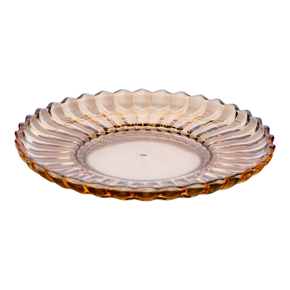 Yiwu Блюдо сервірувальне Ø 28 скляне прозоре для подачі закусок, десертів, фруктів HP-YH-52 Киев - изображение 3