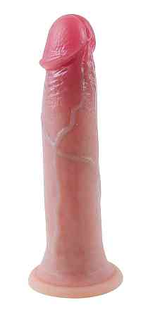 Фаллоимитатор на присоске, из мягкого двухслойного силикона OYO - Dildo Double Layer Silicone YQW-006 (длина 17 см, диаметр 3 см) Киев
