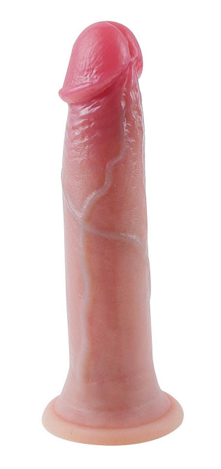 Фаллоимитатор на присоске, из мягкого двухслойного силикона OYO - Dildo Double Layer Silicone YQW-006 (длина 17 см, диаметр 3 см) Киев - изображение 2