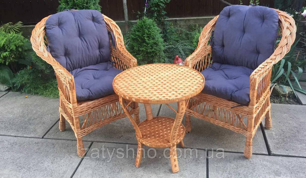 Мебель плетеная из лозы  |  Мебель из лозы с подушками |мебель плетеная с овальным столом Киев - изображение 9