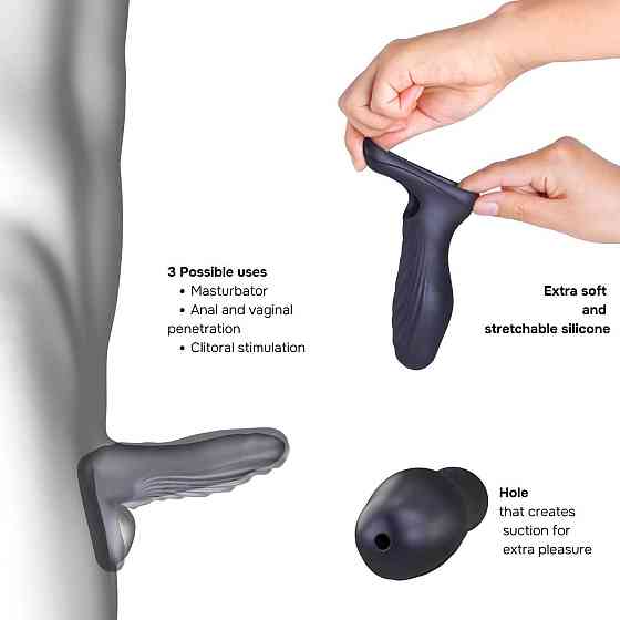 Насадка на член Manwan RYZER — Black Plum Sex Aura Київ