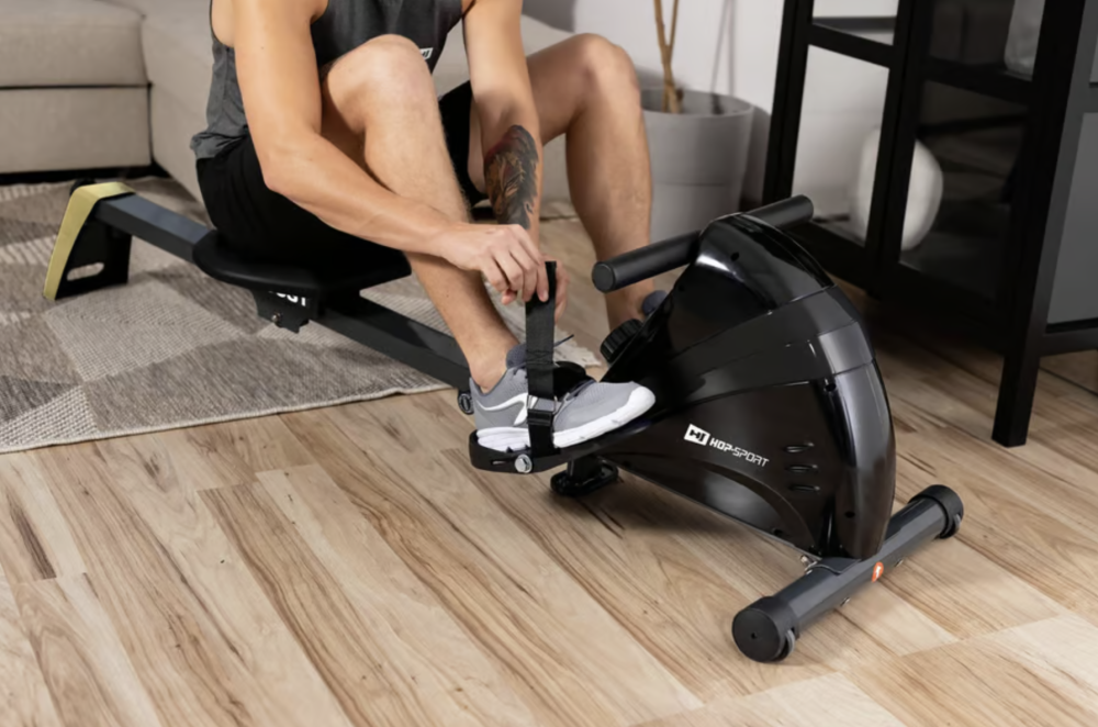 Гребной тренажер Hop-Sport HS-030R Boost золотистый Киев - изображение 7