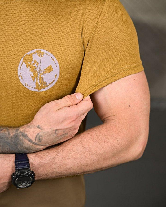 Тактическая потоотводящая футболка Palm coyot ПП4677 Одесса - изображение 5