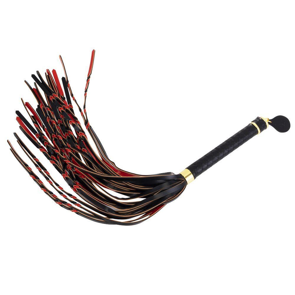 Флоггер LOCKINK SEVANDA Red & Black Braided Tail Flogger Sex Aura Киев - изображение 3