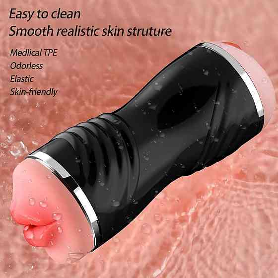 Мастурбатор с двумя входами OYO - Double Pump BLACK, YQM-205 BLACK Sex Aura Киев