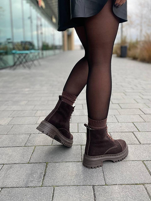 Molly Черевики жіночі MOLLY 967 коричневі (зима, замша натуральна) (5672) 41 Коломия - фото 7