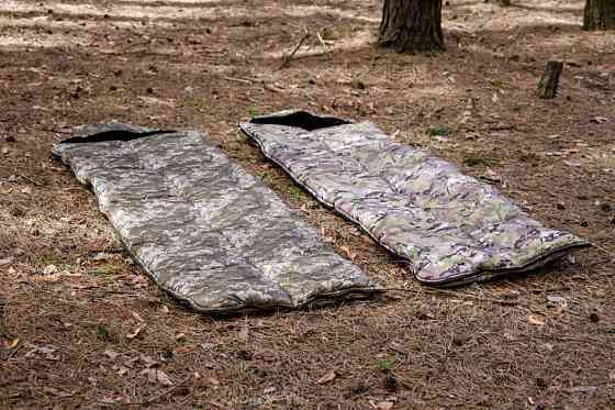 Водонепронекнй спальний мішок мультикам 220*90 см з капюшоном на флісі 2в1 зимовий спальник для військовослужбовців   WAR Львів