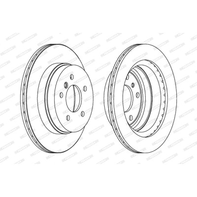 Гальмівний диск FERODO DDF1697C Вінниця - фото 1