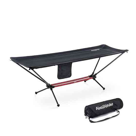 Гамак розкладний одномісний Naturehike Outdoor Folding Hammock NH20JJ011, 300D Oxford, чорний Київ