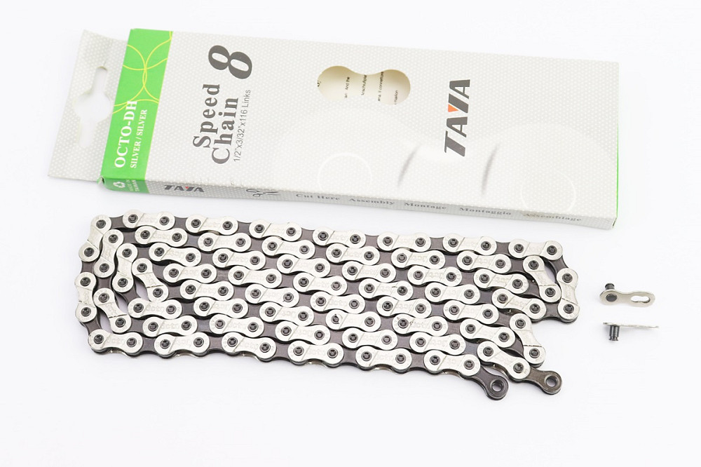 Ланцюг приводний 1/2х3/32х116L 8 швидкостей, сріблясто-чорний OCTO Київ - фото 1