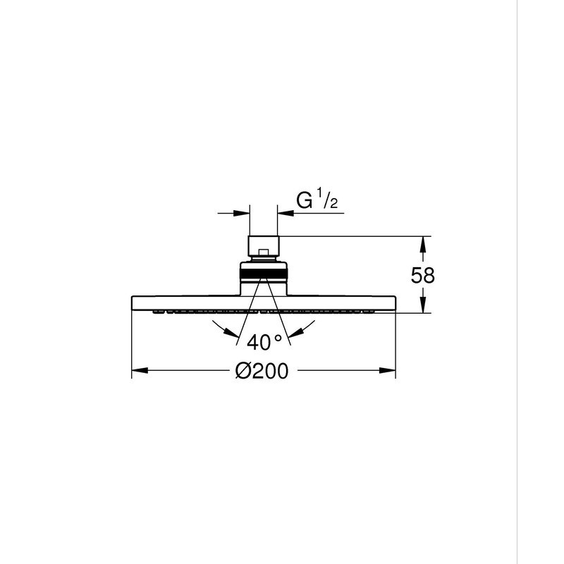 Прихована душова система Grohe Eurosmart New Tempesta 200   ( UA25183003 ) 34900 Харків - фото 8