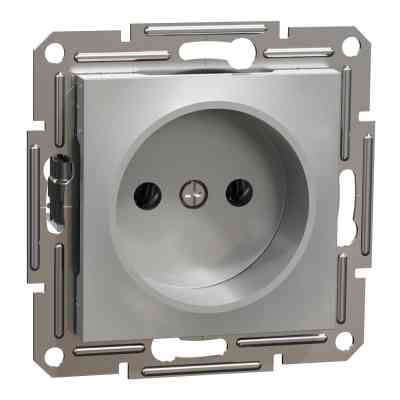 Розетка Schneider Electric ASFORA без заземлення алюм. (EPH3000161) Винница