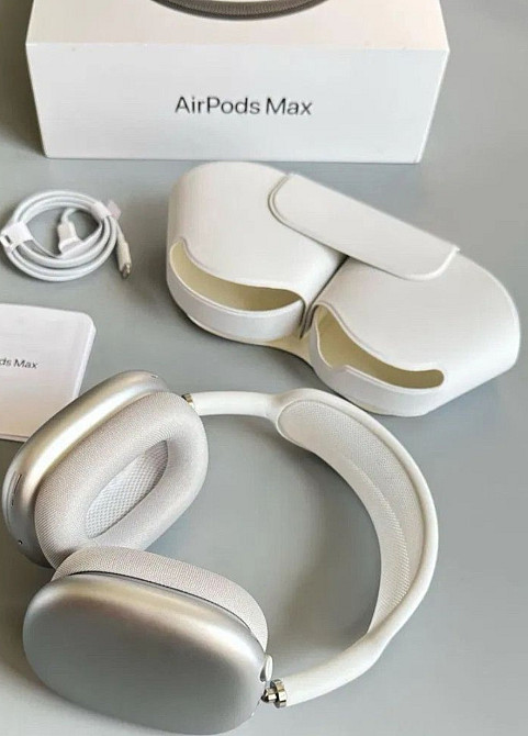 Навушники Apple AirPods Max 1:1 сірого кольору Аірподс макс Silver. Киев - изображение 5