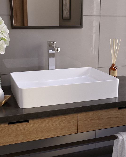 KVADRO умивальник на стільницю 600х405 мм Київ - фото 2