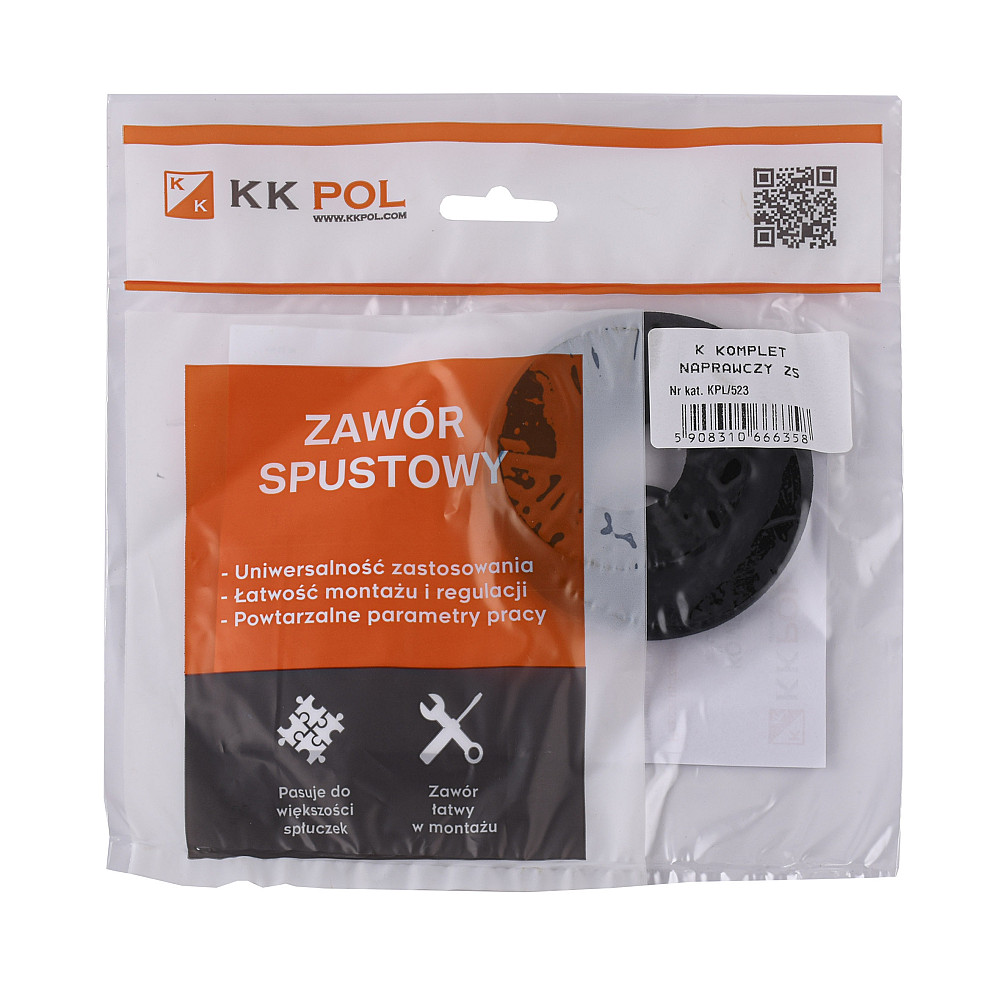 Ремкомплект для зливного клапану K.K.POL тип ZS, АКС/523  (KPL/523) Тернополь - изображение 2