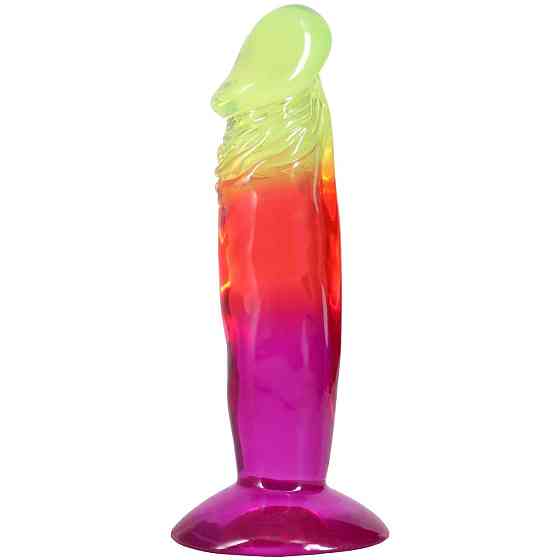 Дилдо Doc Johnson Crystal Jellies - 6.5 Inch Classic Dong - Rainbow Sex Aura Київ