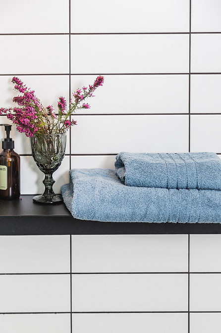 Ecotton Рушник Ecotton 70х140 см махровий банний високої щільності 420 г/м² блакитний Indigo Коломыя - изображение 4