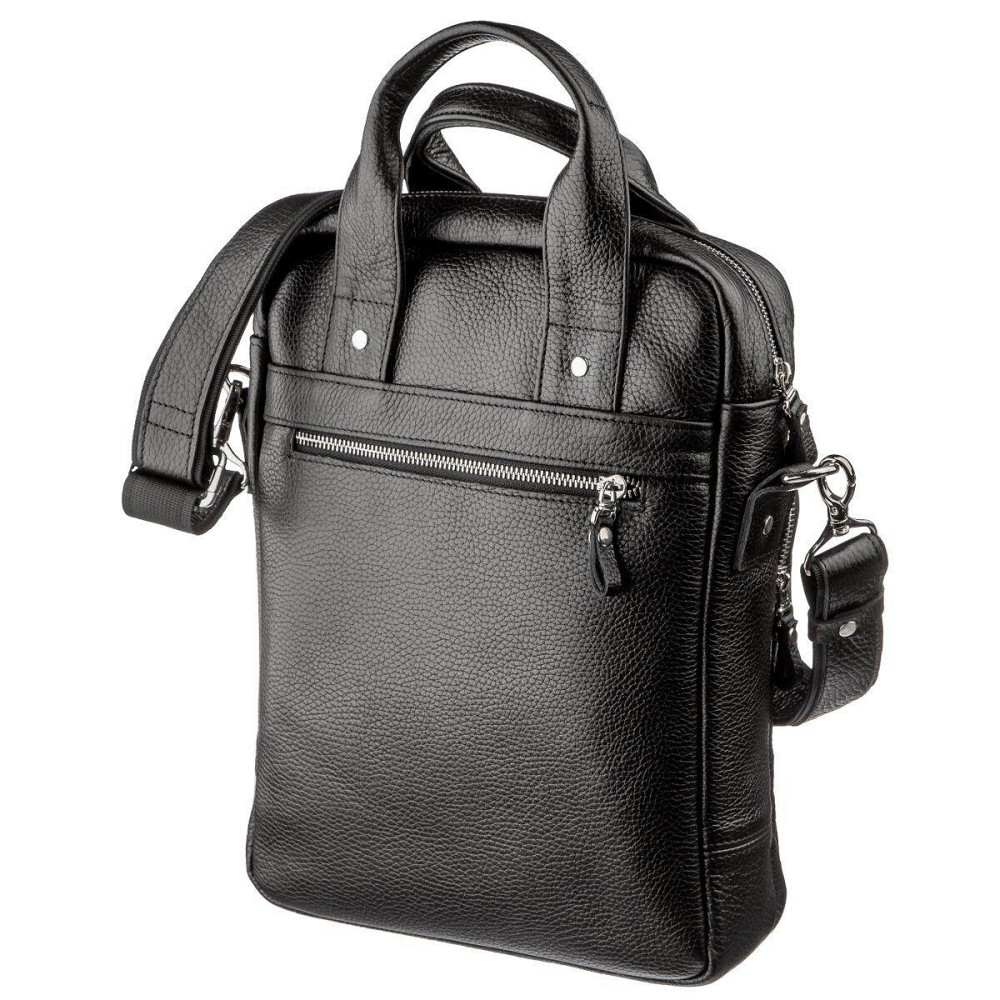 Мужская сумка вертикального формата SHVIGEL 11167 под А4 Черная флотар Киев - изображение 7