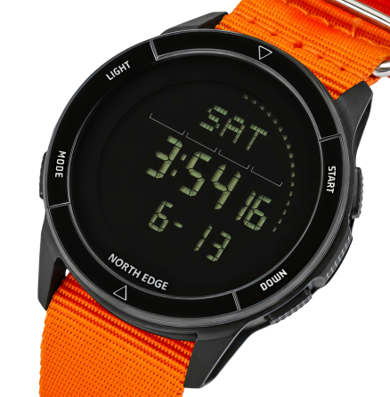 Чоловічий наручний годинник North Edge Alps Special Orange з компасом, 2 ремінці ( 10054 ) Харків