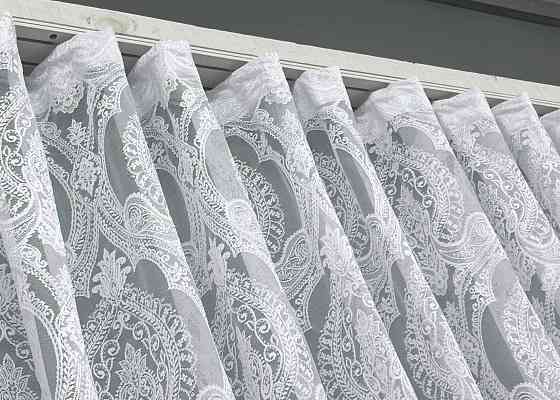 Тюль жакард колір білий 1968т Київ