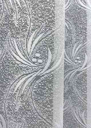 Тюль VR-Textil 644т Жакард Преміум Білий 200х270 см (40-595) Київ