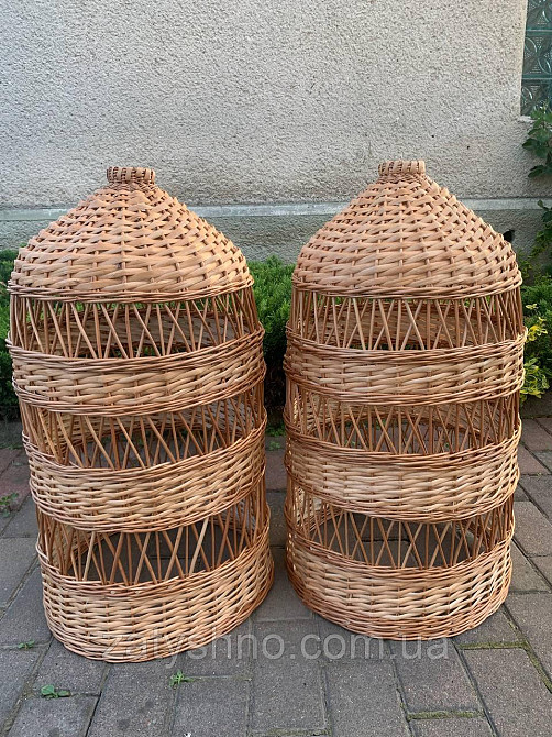 Люстра плетеная  высокая  в кафе Киев - изображение 2