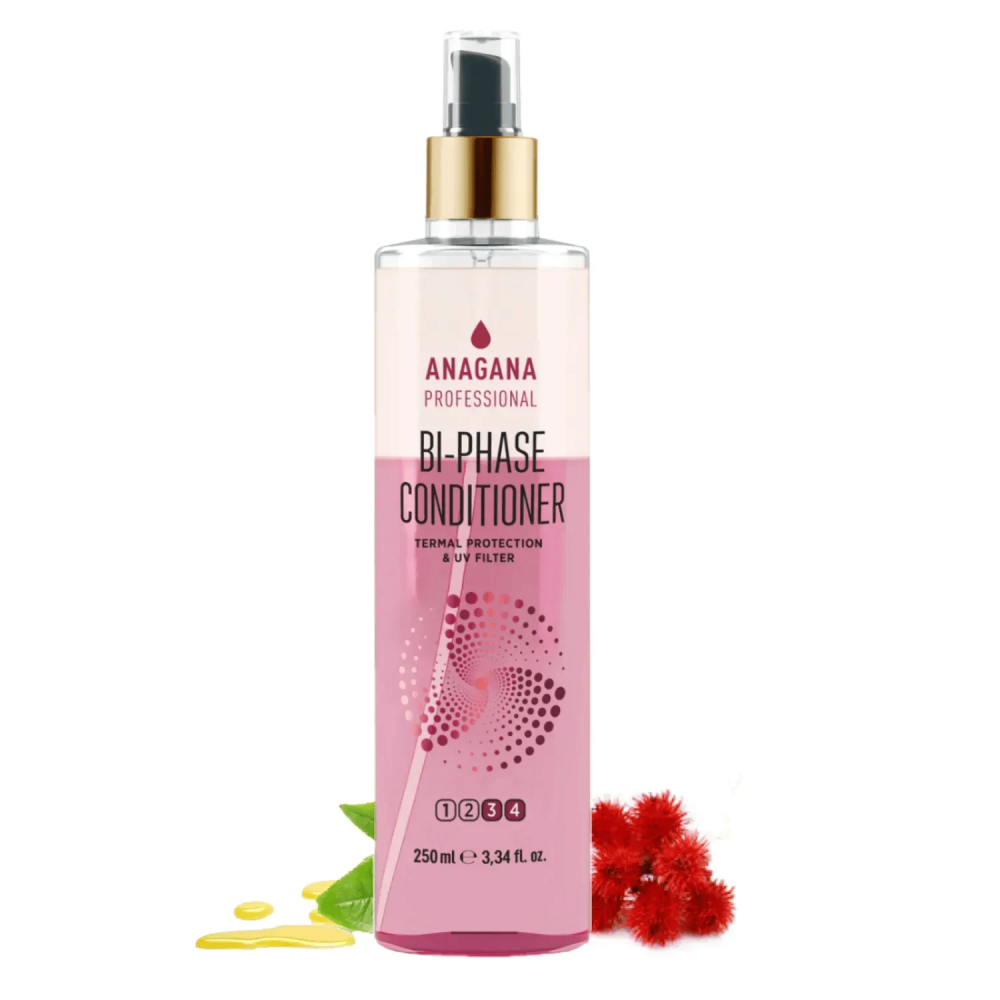Двофазний кондиціонер Термозахист для всіх типів волосся з UV-фільтром ANAGANA 250 мл Київ - фото 5