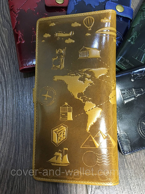 Красивый кожаный тревел-кейс песочного цвета Hi Art Киев - изображение 4