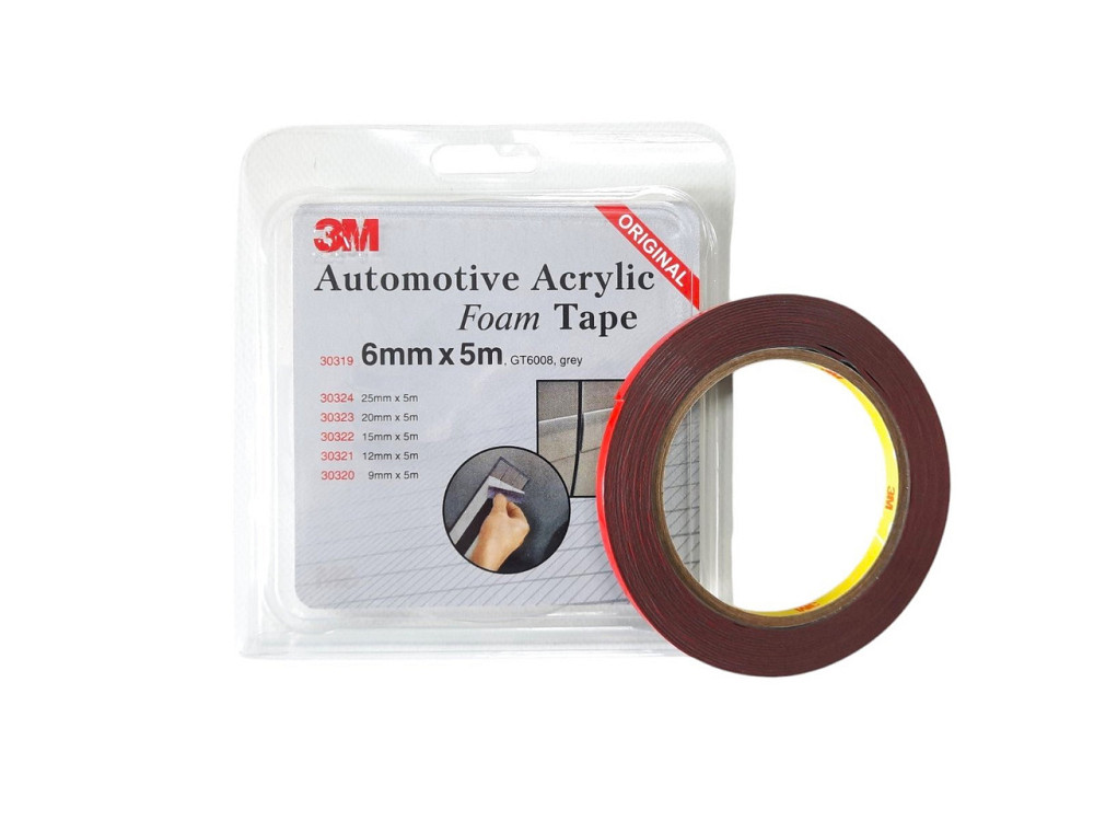 Скотч двосторонній. 3 М (30319) 6мм х5м x0.8мм 2шт/блістер (упаков.) Вінниця - фото 1