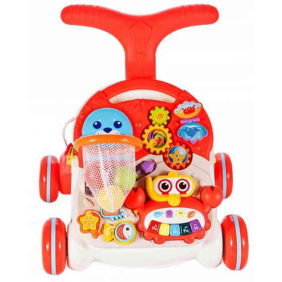 Ходунки-каталка Limo Toy Веселий бізіборд Червоний (HB 0008 AB) Чернігів