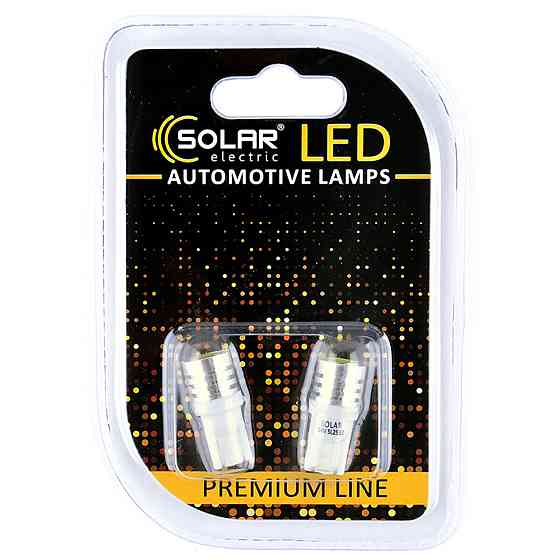 LED автолампа Solar 24V T10 W2.1x9.5d 1SMD white, 2шт Киев