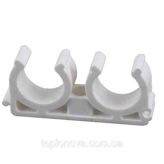 Кріплення подвійне Kalde PPR 20 (білий) 29051 (100 шт. в пакованні) Чернівці