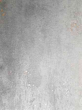 Шпалери вінілові на флізелін Marburg City glam метрові під штукатурку під бетон чорні з прожилками золотом Київ