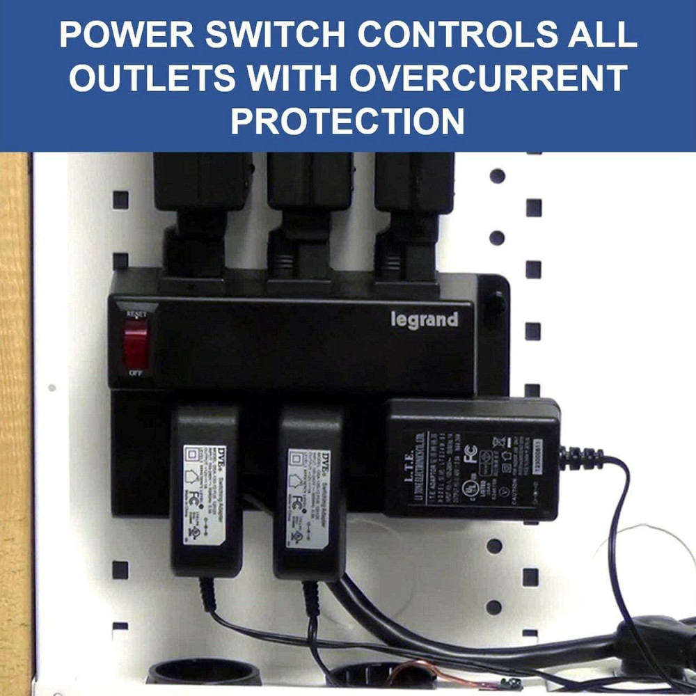 Legrand - OnQ кабельне управління подовжувач живлення 6 розеток половинної ширини AC1031 Дніпро - фото 8